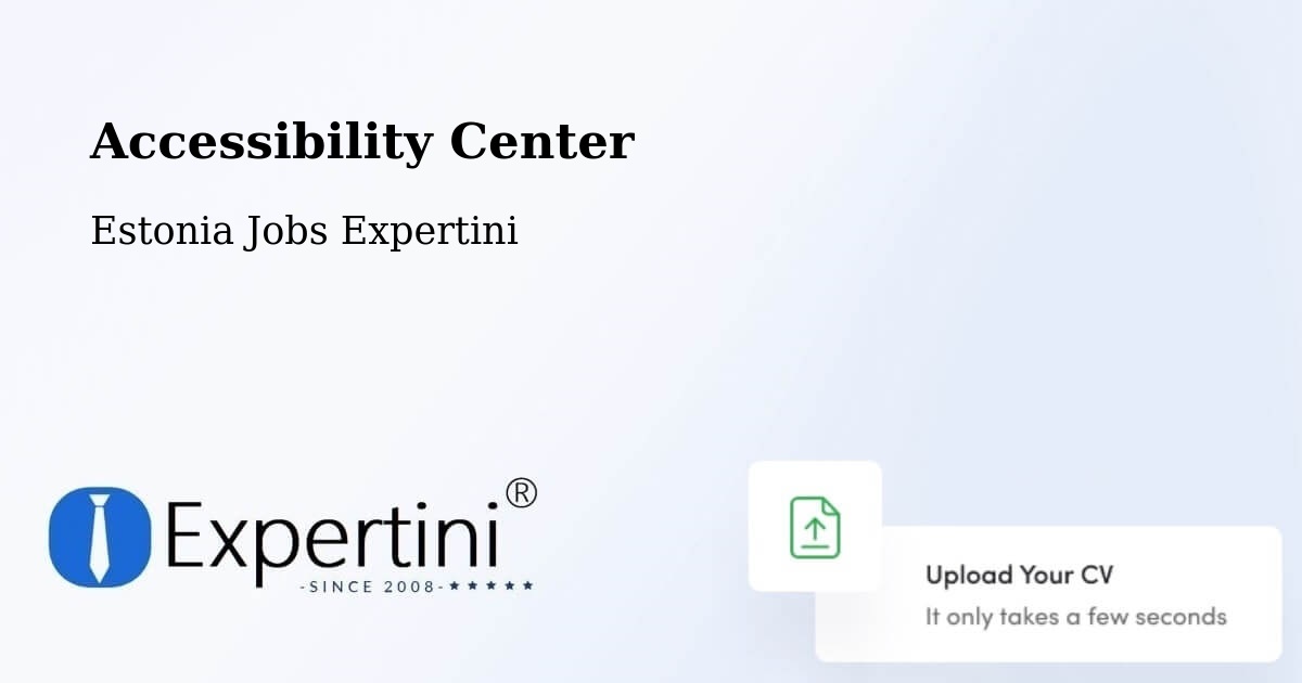 Accessibility Statement – Taebla - Estonia Jobs Expertini