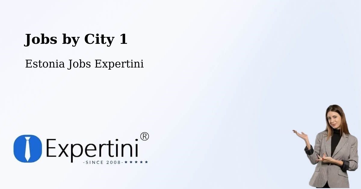 City Jobs in Estonia - Expertini