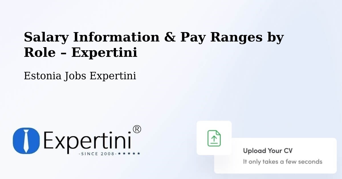 Salary Information & Pay Ranges – Taebla - Taebla, Estonia Jobs Expertini
